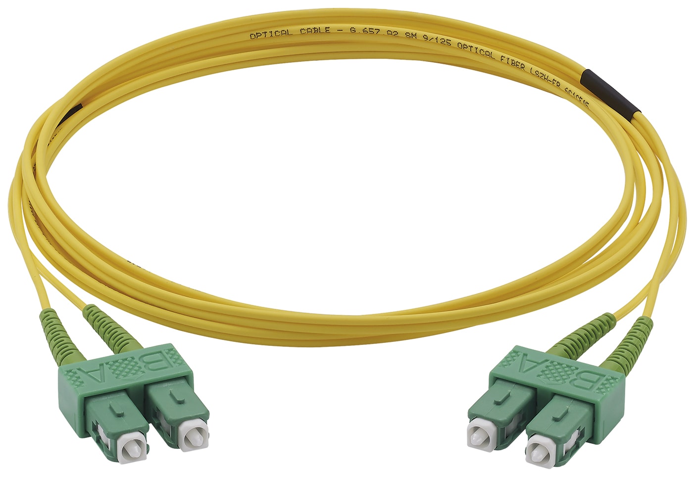 VIMAR - Cordone Fibra Ottica Monomodale 9/125 µm Os2 Duplex 2M Sc/Apc Lszh