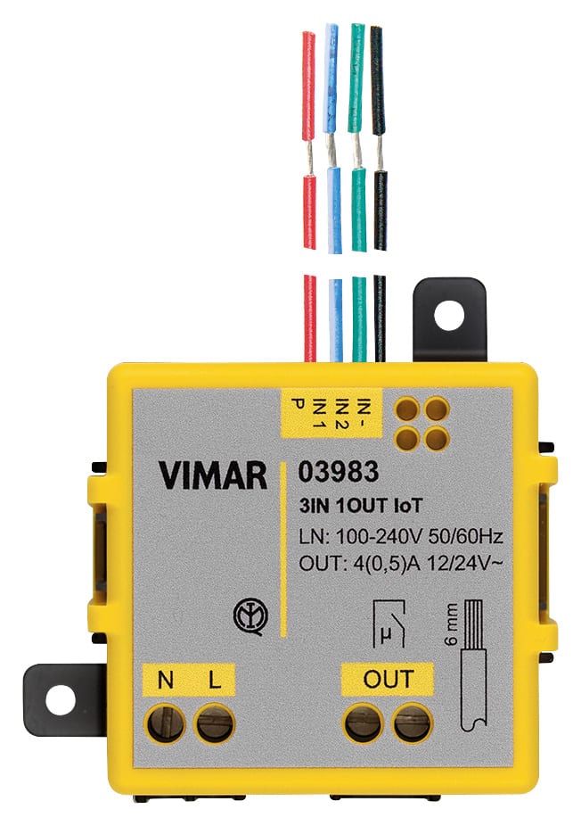 VIMAR - Modulo Elettronico Wireless Programmabile per Contatti Privi di Potenziale con Tecnologia Bluetooth 5.0