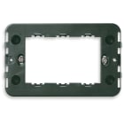 VIMAR - Supporto 3 Moduli Speciali con Viti per Scatole da Incasso Rettangolari Unificate o da Parete - Nero
