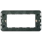 VIMAR - Supporto 4 Moduli Speciali con Viti per Scatole da Incasso Unificate, Nero