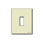 VIMAR - Placca 1M Resina Scatto Avorio - Standard Modulo Rotonde Ø 60 Mm Fissaggio Supporto 08501