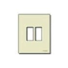 VIMAR - Placca Standard Resina Avorio per Scatole Incasso Rotonde Ø 60 Mm