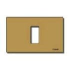 VIMAR - PLACCA 1M ALLUM. SCATTO BRONZO