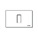 VIMAR - PLACCA 1M RESINA SCATTO BIANCO