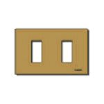 VIMAR - PLACCA 2M ALLUM. SCATTO BRONZO