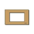 VIMAR - PLACCA 3MSP ALLUM. SCATTO BRONZO