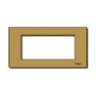 VIMAR - PLACCA 4MSP ALLUM. SCATTO BRONZO