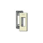 VIMAR - Placca 1 Modulo Avorio Supporto Pannelli Resina Fissaggio Scatto