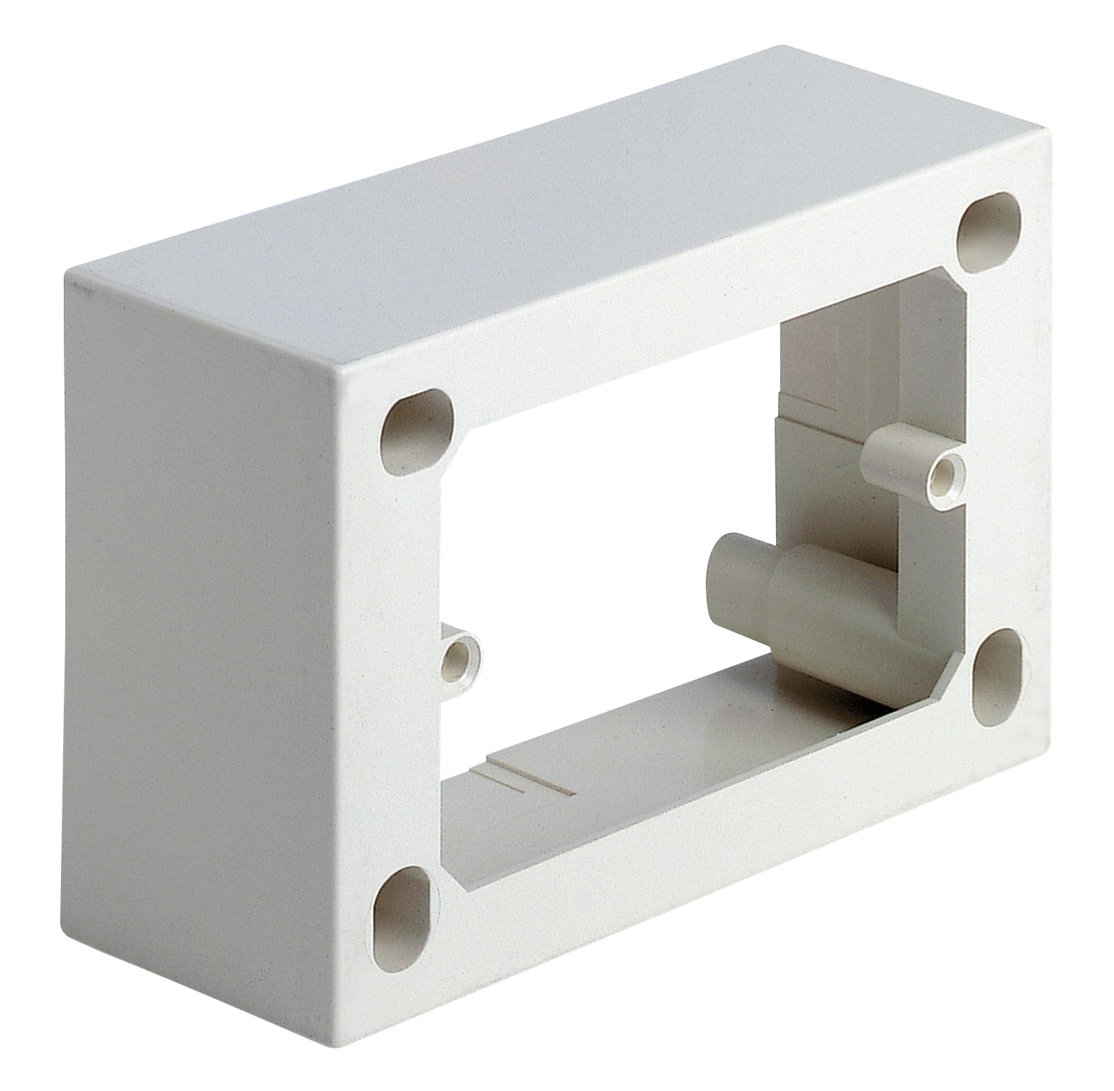 VIMAR - Scatola Parete 3 Moduli Bianco Profondità 48mm Avorio Superfici Isolanti Metalliche