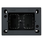 VIMAR - Scatola Parete 3M Grigio Moduli 35/45mm Eikon Idea Plana Supporti Placche Serie Eikon Adatta Sola Placca Chrome