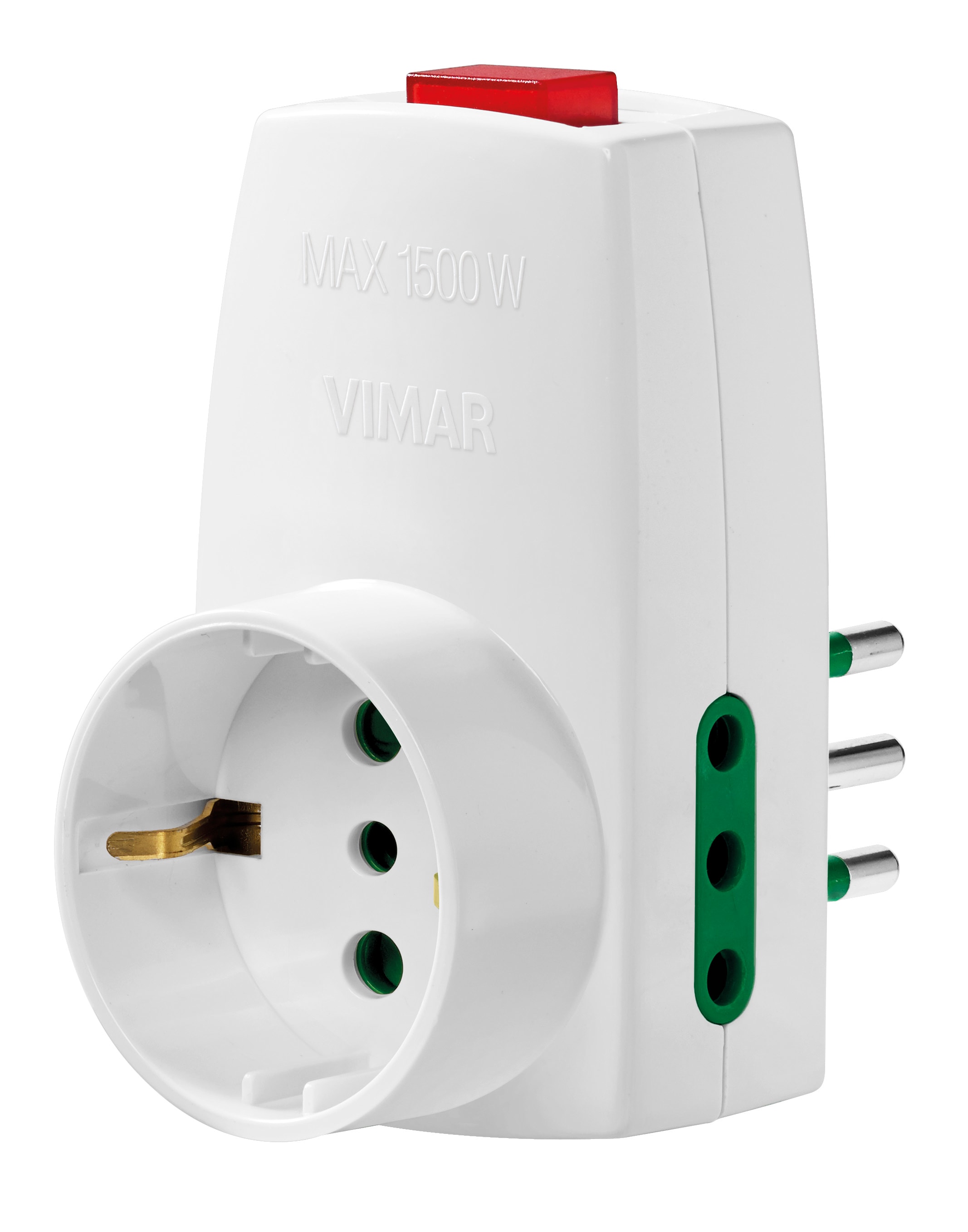 VIMAR - ADATTATORE S11+2P11+P30+INTERRUT. BIANCO