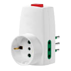 VIMAR - ADATTATORE S11+2P11+P30+INTERRUT. BIANCO