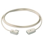 VIMAR - Cavo Prolunga 3G0,75+Spinapiatta 3M Bian - Cordone Prolungatore Lineare 3 Metri H05Vv-F 2P+T 10 A 250 V~ Presa Sicury Potenza 2300 W Bianco