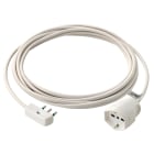 VIMAR - Prolunga Elettrica 5 Metri Universale Bianco 3 Conduttori 1 mm² Spina Piatta 16A 250V Presa Sicury 3680W