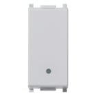 VIMAR - Interruttore 1P 16Ax Silver Illuminabile Tasto Sostituibile Max 200 W Per Lampade Con Alimentatore Integrato