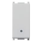 VIMAR - Deviatore 1P 10Ax Silver Illuminabile Tasto Sostituibile Max 100 W Per Lampade Con Alimentatore Integrato