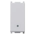 VIMAR - Deviatore 1P 16Ax Silver Illuminabile Tasto Sostituibile Max 200 W Per Lampade Con Alimentatore Integrato