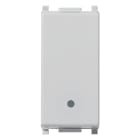 VIMAR - Pulsante 1P 10A Silver Illuminabile Tasto Sostituibile 250 V~
