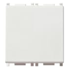 VIMAR - Invertitore 1P 16Ax 2M Bianco Illuminabile Tasto Sostituibile 2 Moduli 200 W Per Lampade Con Alimentatore Integrato