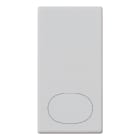 VIMAR - Tasto Neutro Personalizzabile Silver - Intercambiabile 1 Modulo Su Richiesta Con Simbolo Illuminabile