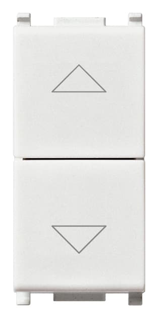 VIMAR - DUE PULSANTI INTERBL.1P NO+NO10A BIANCO