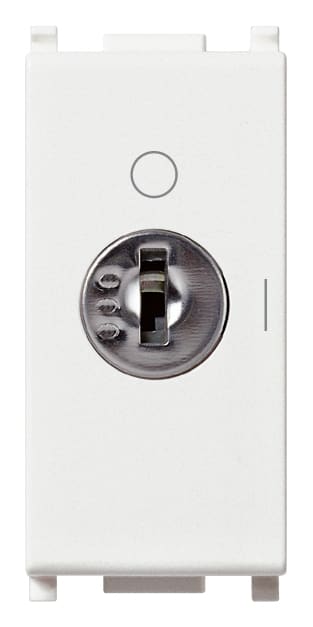 VIMAR - INTERR. 2P 16(3)A +CHIAVE UNIFIC. BIANCO