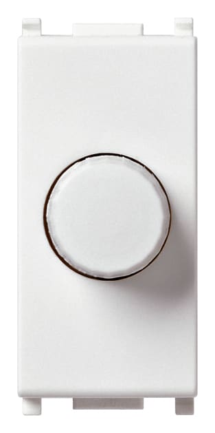 VIMAR - Dimmer 230V Bianco 100-500W per Lampade Ad Incandescenza con Potenziometro Rotativo