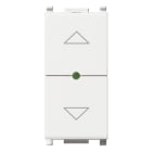 VIMAR - Commutatore Elettronico Centralizzabile per Tapparelle con Uscite a Relè 0,6-2A 220-240V Bianco con Orientamento Lamelle e Memorizzazione Posizione