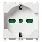 VIMAR - Presa Universale Bianco Sicury 2P+T 16A 250V~ Standard Italiano P40 - 2 Moduli