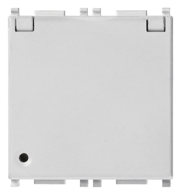 VIMAR - Presa Sicury 2P+T 16A Standard Francese con Coper Silver Illuminabile 2 Moduli