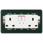 VIMAR - 2 PRESE 2P+T 13A INGLESE INTERR. BIANCO