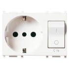 VIMAR - PRESA 2P+T 16A P30 INTB+MT C16 BIANCO