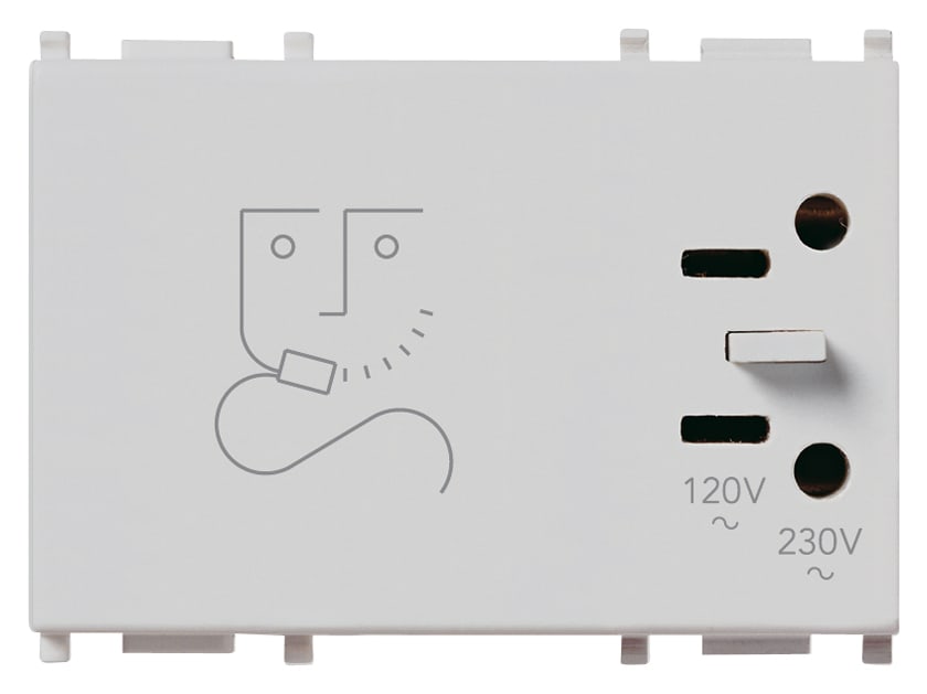 VIMAR - PRESA PER RASOIO 230V ANTIBATTERICO