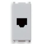 VIMAR - Presa Rj11 6/4 Silver - 6 Posizioni 4 Contatti Morsetti A Vite