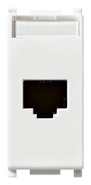 VIMAR - Presa Rj45 Netsafe Cat5E Utp Bianco - Connettore Universale T568A/B, 8 Contatti, Morsetti Ad Incisione D'Isolante