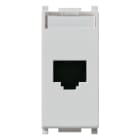 VIMAR - Presa Rj45 Netsafe Cat5E Ftp 110 Silver - Connettore Schermato Universale T568A/B, 8 Contatti, Morsetti Ad Incisione D'Isolante Compatibile