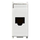 VIMAR - Presa RJ45 Netsafe Cat6 UTP 110 Bianco - Connettore Universale T568A/B, 8 Contatti, Morsetti Ad Incisione D'Isolante Compatibile 110