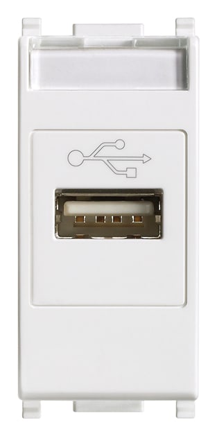 VIMAR - Presa USB Standard con Morsetti a Vite Bianco
