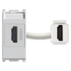 VIMAR - Presa HDMI 2.1B Silver Standard Keystone - Aggancio Unico
