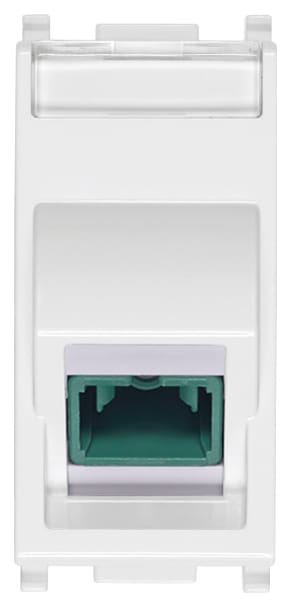 VIMAR - Presa Ottica Monomodale 9/125 Bianco con Adattatore SC/APC