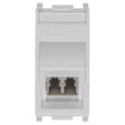 VIMAR - Presa Ottica Multimodale 50/125 Lc Silver con Adattatore Duplex