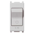 VIMAR - Interruttore Automatico Magnetotermico 1P+N C10 120-230V Silver