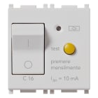 VIMAR - Interruttore Automatico Magnetotermico Differenziale 1P+N C16 10Ma Silver - 2 Moduli