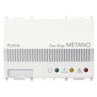 VIMAR - Rivelatore Elettronico Metano Bianco con Segnalazione Acustica ed Ottica - Gas Stop Metano 230V, Elettrovalvola, 3 Moduli, Bomboletta 01899