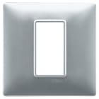 VIMAR - PLACCA 1M ARGENTO OPACO