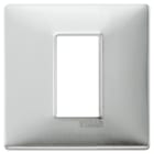 VIMAR - PLACCA 1M ALLUMINIO SPAZZOLATO