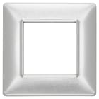 VIMAR - PLACCA 2M ALLUMINIO SPAZZOLATO