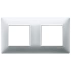 VIMAR - PLACCA 4M (2+2) INT71 ARGENTO OPACO