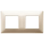 VIMAR - PLACCA 4M(2+2)INT71CHAMPAGNE OPACO