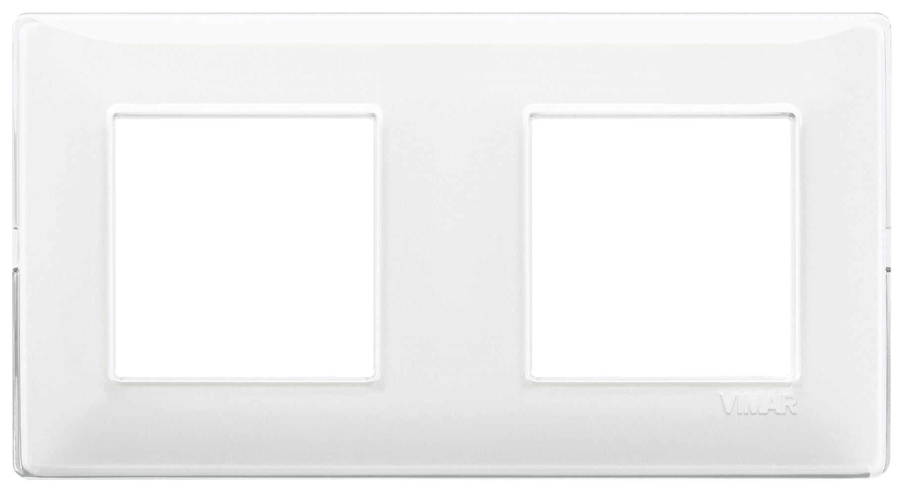 VIMAR - Placca 4 Moduli Interasse 71 Mm Tecnopolimero Reflex Neve